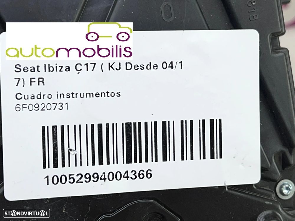 Quadrante SEAT IBIZA V 1.6 TDI Ref. 6F0920741 - NO. 740104 - 5
