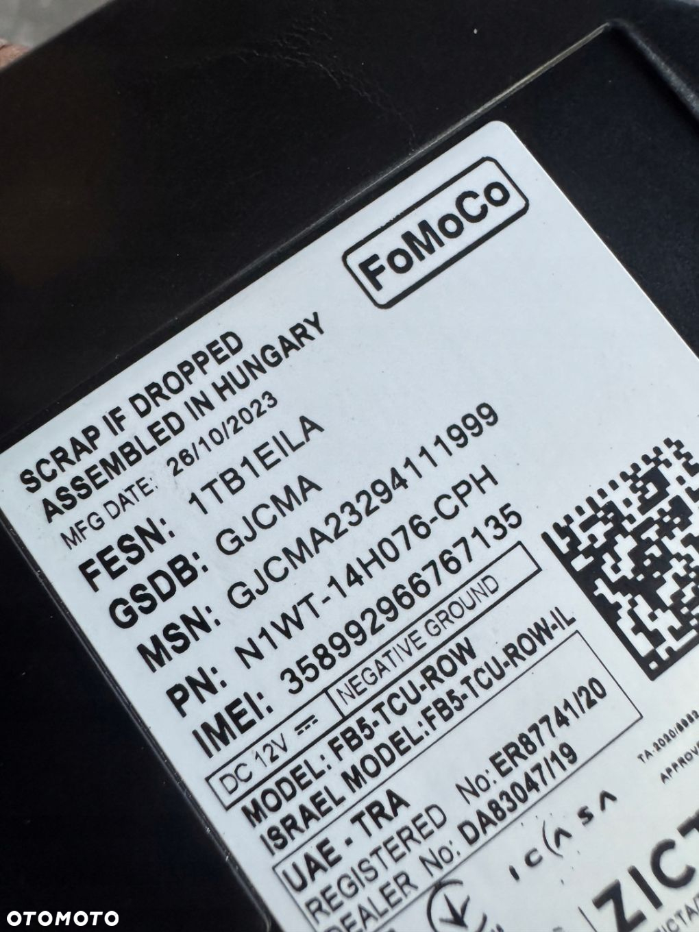 FORD RANGER VI MODUŁ STEROWNIK N1WT-14H076-CPH - 2