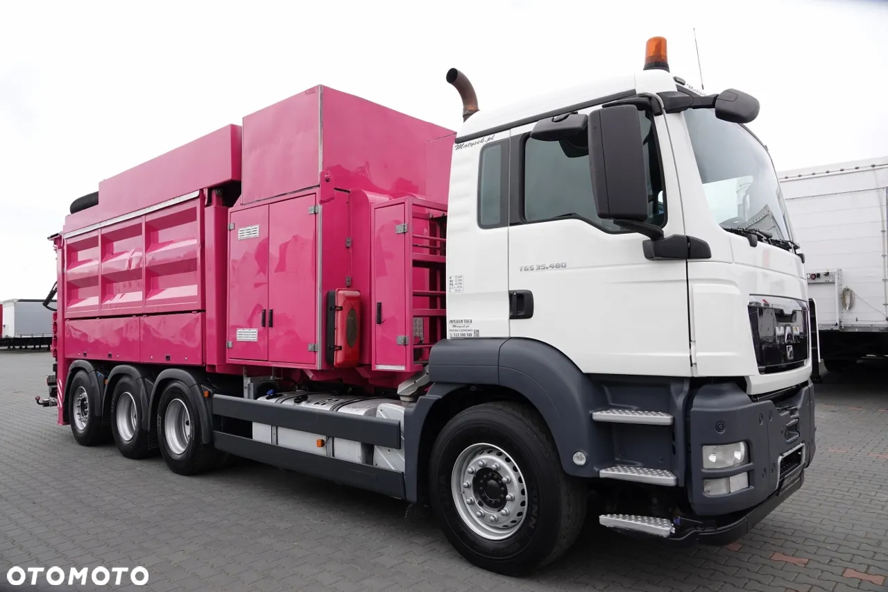 MAN TGS 35.480 / 8X4 / ASENIZACYJNY / ŁADOWARKA PRÓŻNIOWA / WUKO / MTS SAUGBAGGER /   STEROWANIE RADIOWE / - 18