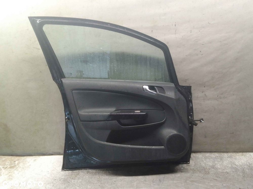 / DRZWI PRZÓD PRZEDNIE LEWE OPEL CORSA D Z20R CZARNY  LIFT FL - 5