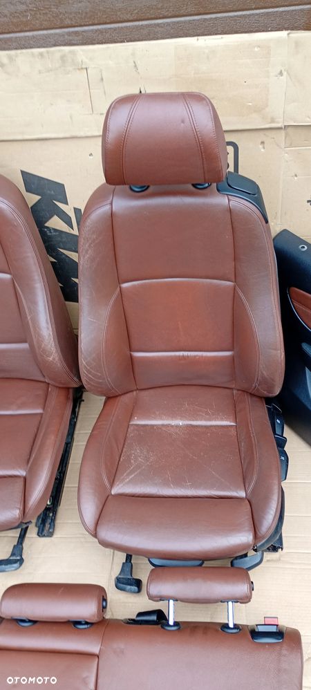 Fotele kanapa boczki komplet skóra BMW 1 E81 3D - 3