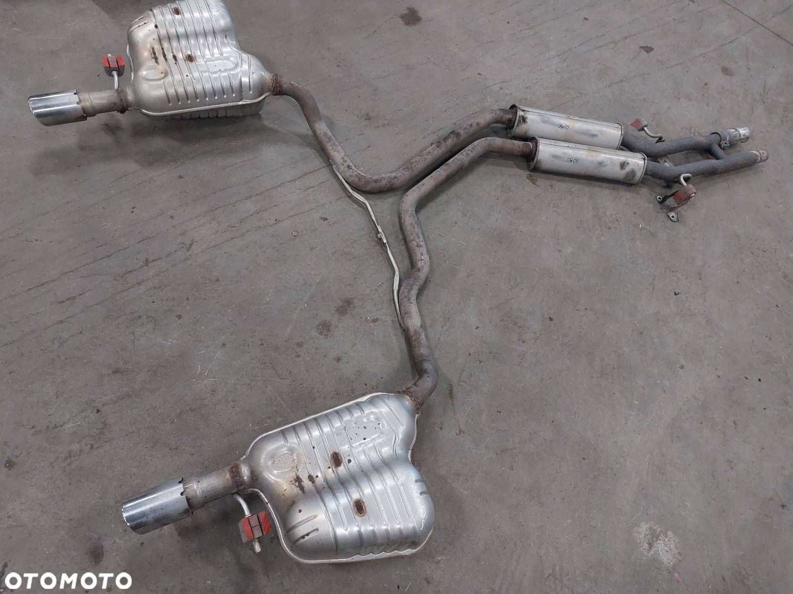 TŁUMIK WYDECH KOŃCOWY + ŚRODKOWY AUDI A6 C6 2.4 V6 4F0253411N - 1