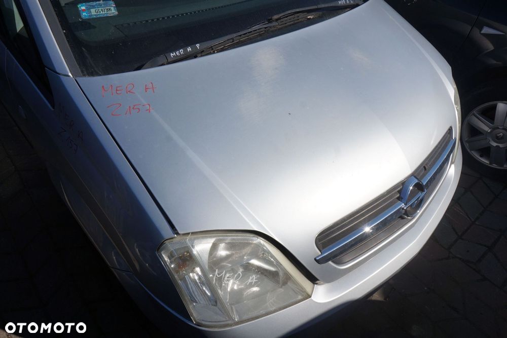 MASKA ZDERZAK BŁOTNIKI LAMPY MERIVA A Z157  OPEL 2003-2005 SREBRNY PRZÓD KOMPLETNY - 3