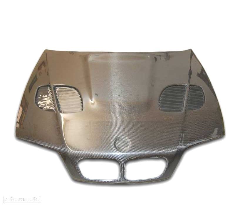 CAPÔ BMW E46 LOOK M3 GTR 98-01 CARBONO - 1