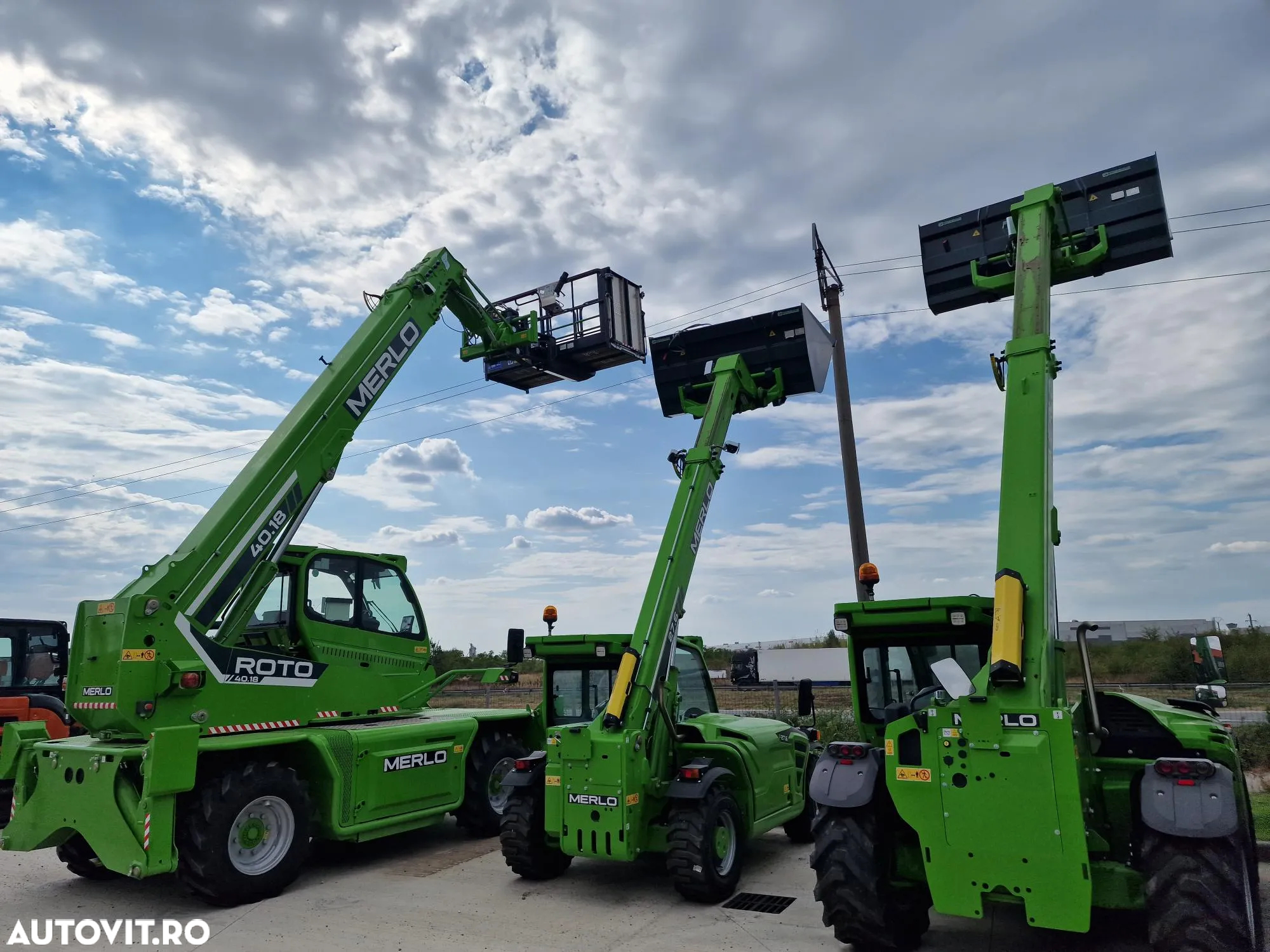 Merlo ROTO 40.18, ROTATIV la 18, ridica 4t, Aer cond, nacela 3 pers, cupa, furci, TELESCOPIC 4 tronsoane, posibilitate leasing, garantie 2 ani-PROMOTIE 154900 EUR+Tva - 26