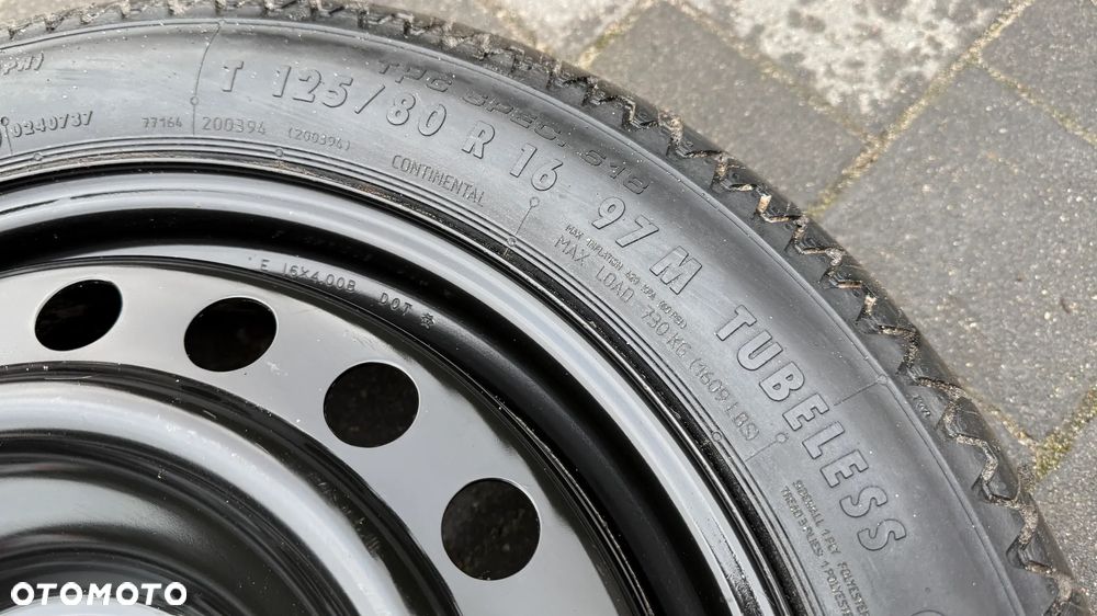 Dojazdówka 125/80 r16 5x120 koło dojazdowe Opel Insignia 2008-2017 bmw vw t5 transporter - 6