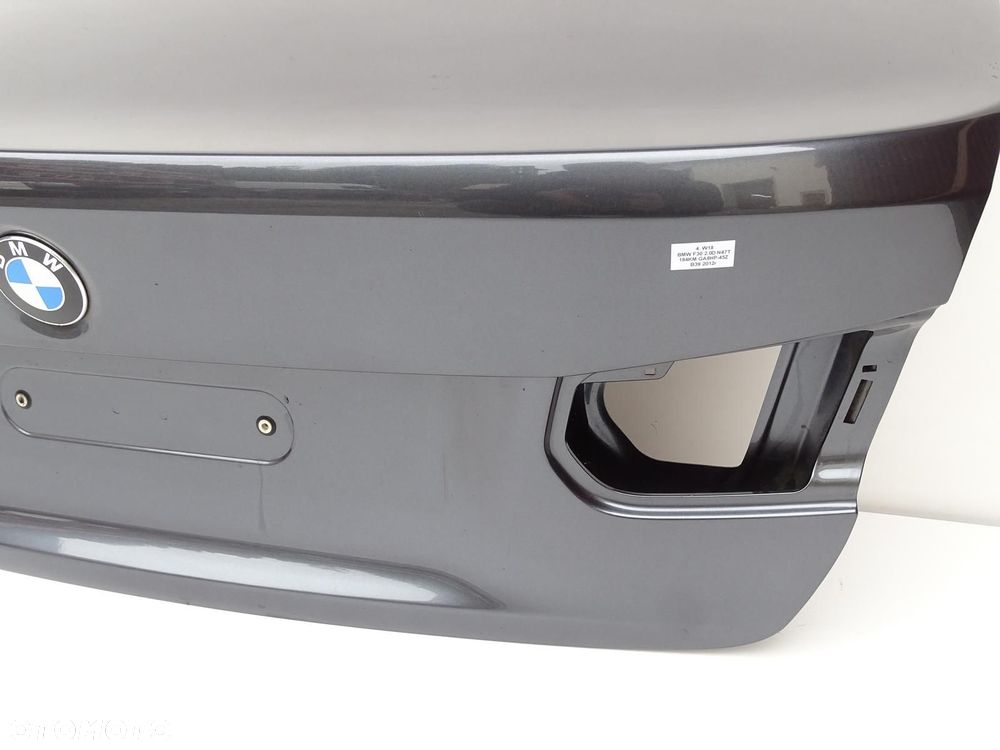 KLAPA TYŁ TYLNA BAGAŻNIKA MINERALGRAU B39 BMW F30 11-15r - 8