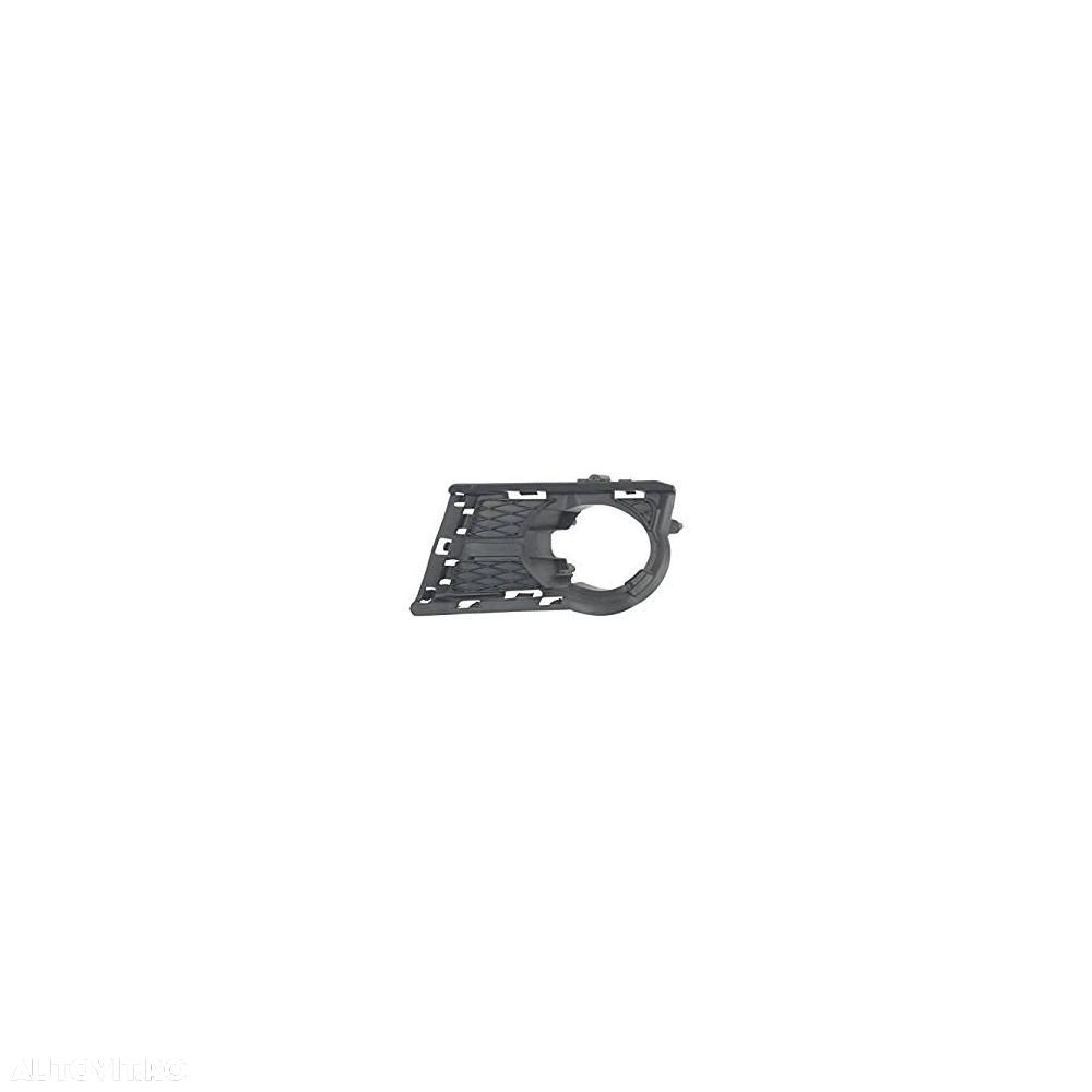 Grila bara fata VW Tiguan (5N), 09.2007-04.2011 (exceptie Comfortline), partea Stanga, 5N0853665A9B9, 958527-3 cu locas pentru proiectoare, fara modelul Comfortline - 1