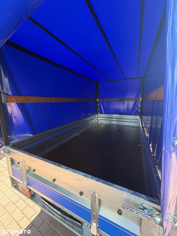 Inny Przyczepa Vesta 30HDA Hochlader DMC 750 kg 301x150x38 2 osie ze stelażem i plandeką H120 spawana rama koła pod spodem - 3