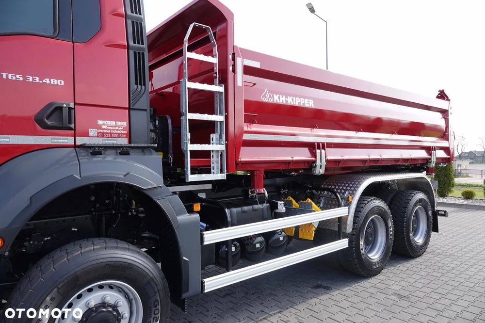 MAN TGS 33.480 / 6X6 / WYWROTKA 3 STRONNA / BORDMATIC / KH KIPPER / AUTOMAT / HARDOX  / BOGATA OPCJA / FABRYCZNIE NOWY / 2026 - 27