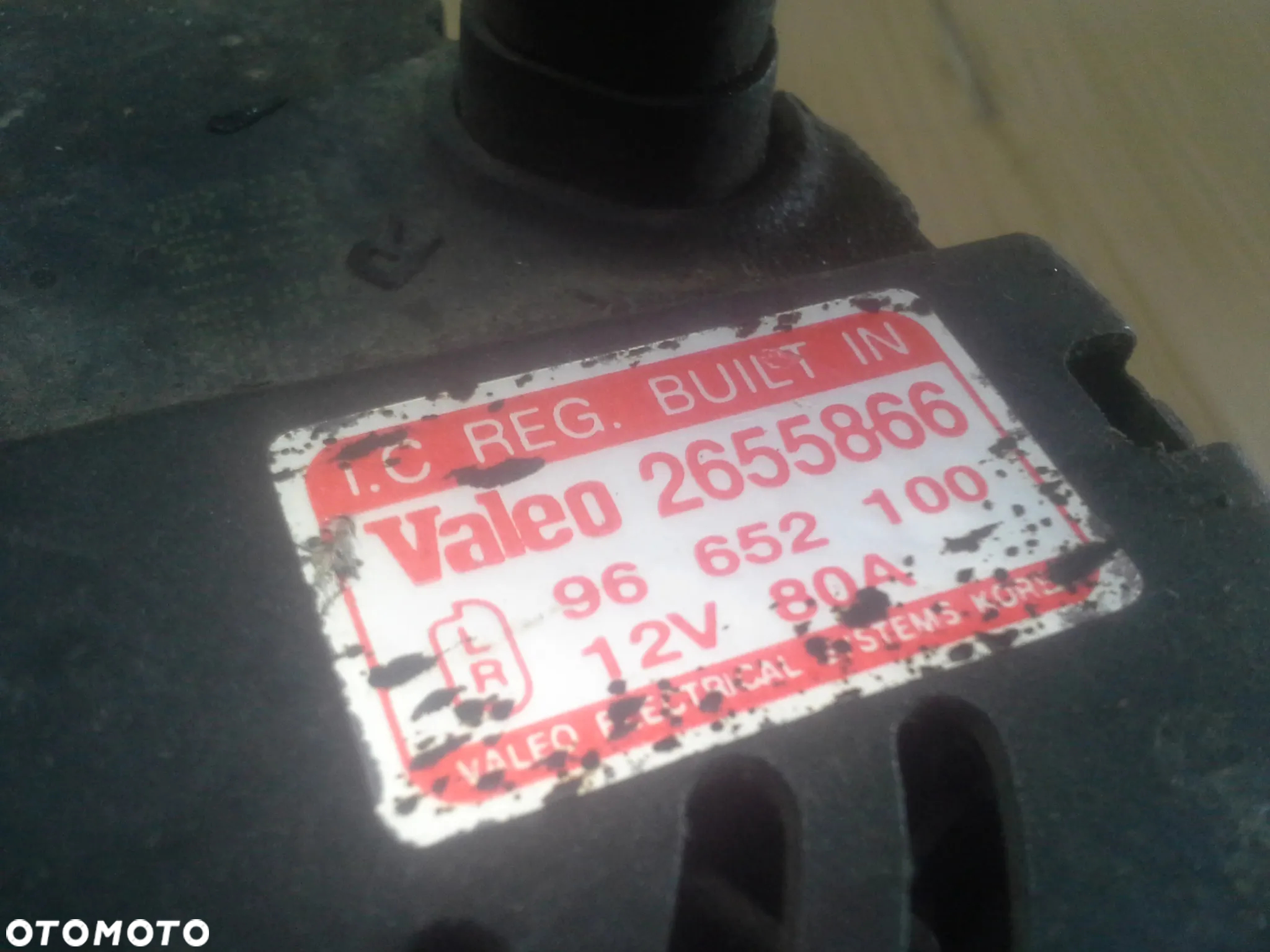 Alternator Chevrolet Aveo T200 1.4 2655866 12V 80A Valeo - 8