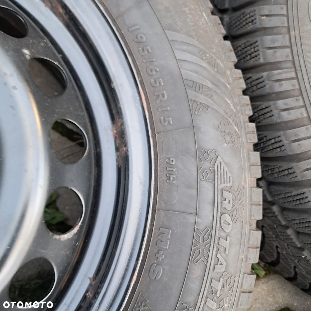 Koła zimowe opony Golf 5g VII polo caddy felgi+opony+kołpaki komplet 195/65/15 195/65R15 dunlop - 11