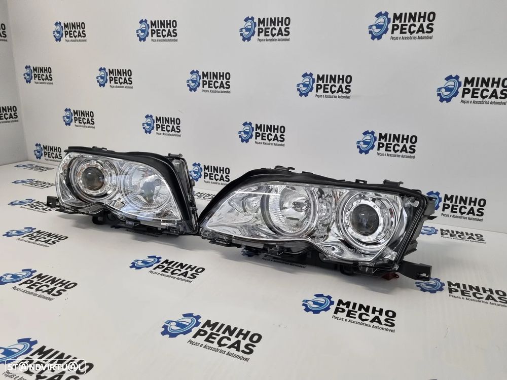 Faróis Angel Eyes CCFL BMW (E46) Facelift Angel Eyes em Branco - 2