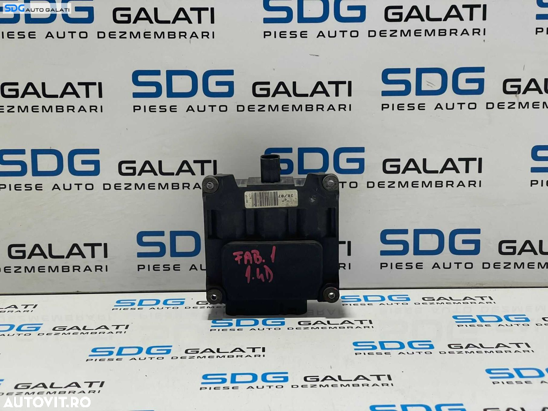 Unitate Modul Calculator Control Bloc Valve Vacuum Solenoid Seat Cordoba 2002 - 2008 Cod 6Q0906625A [L2537] - 2
