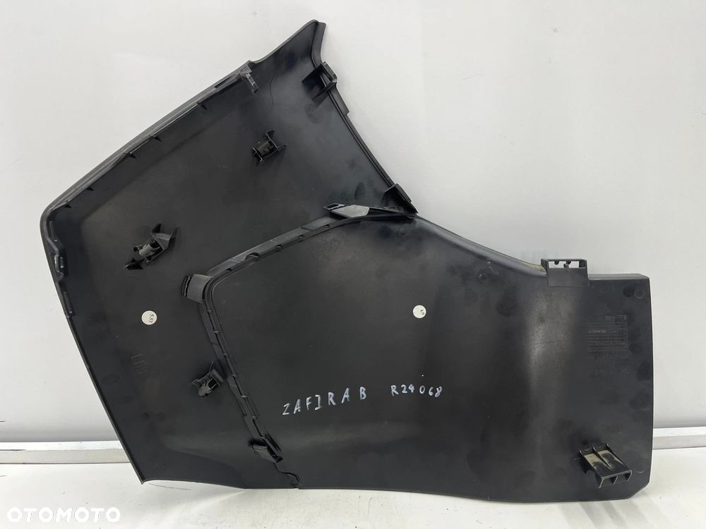 Tunel środkowy Opel Zafira B 05-14r. uchwyt na kubki tylne kratki nawiewu EU 13144422 - 15