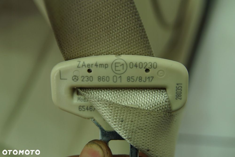 FOTELE FOTEL PASAZER KIEROWCA KOLOR BEIGE 205A WENTYLOWANE MERCEDES SL R230 - 15