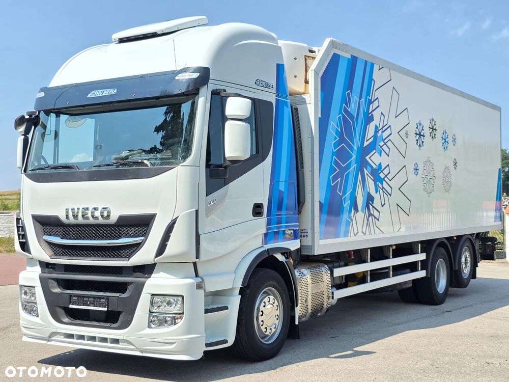 Iveco HI-WAY 460 / CHŁODNIA / WINDA / 6×2 /  21 EUROPALET / DRUKARKA / KLIMA POSTOJOWA / SYPIALKA / 3 OSIE / OŚ PODNOSZONA ORAZ SKRĘTNA  / AUTOMAT / E6 / SPROWADZONY/ - 2