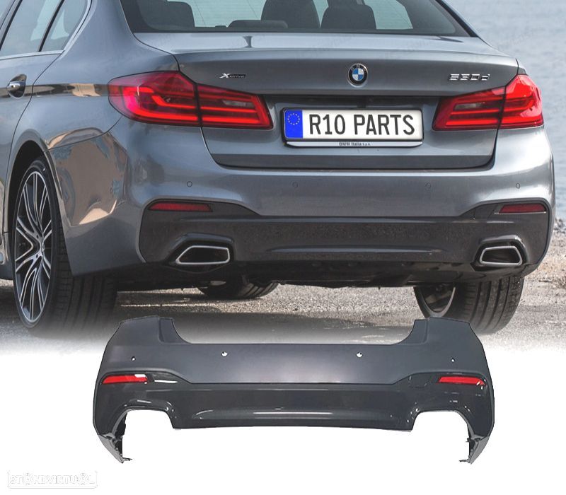 PÁRA-CHOQUES TRASEIRO BMW G30 17-19 LOOK M PERFORMANCE - 1