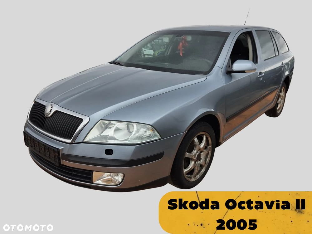 Skoda Octavia II Kombi 2005 Silnik 1.9 TDI (BKC) 105KM 77kW 9151 Na części silnik, zderzak, maska, drzwi, klapa bagażnika, lampa - 1