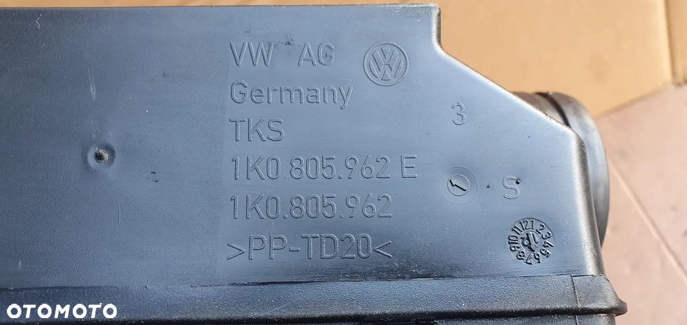 Wlot dolot powietrza VW Tiguan I Lift 2.0 TDI 1K0805962A - 6