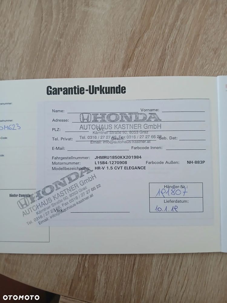 Honda HR-V 1.5 Elegance (ADAS) CVT - 21