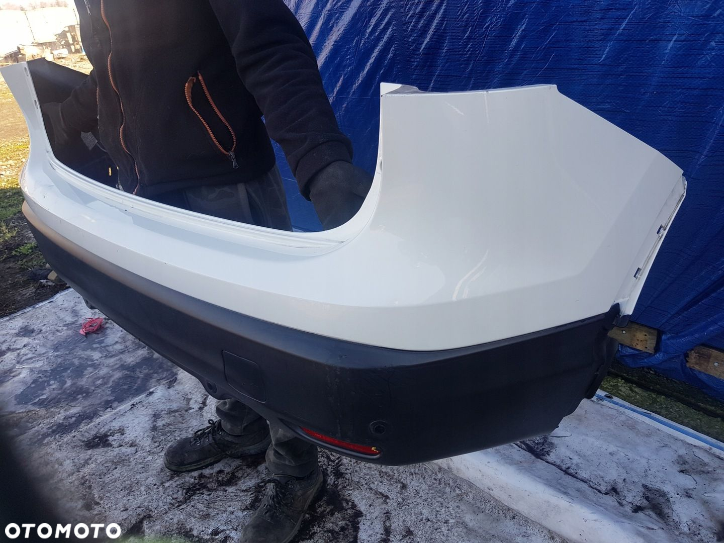 ZDERZAK TYŁ TYLNY NISSAN QASHQAI II PDC KOMPLETNY - 8