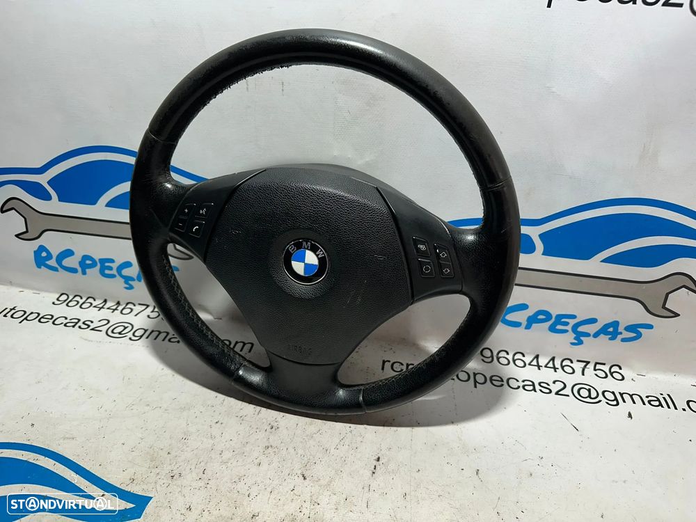 Volante Completo Pele Original Multifunções Comandos BMW Serie 1 3 X1 E83 6764547 - 2