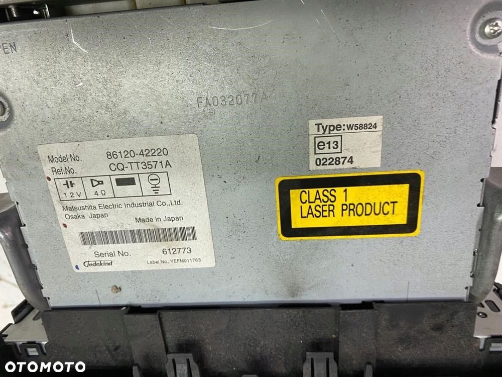 Toyota RAV-4 | RAV4 Radio 06-12 86120-42220 - 3