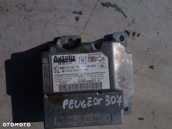 Peugeot 307 1,6hdi modu airbag 9654491180