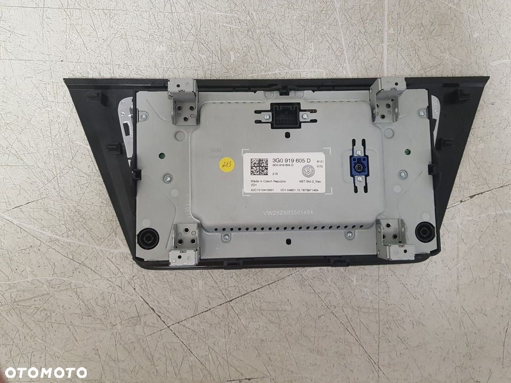 ORYGINALNY WYSWIETLACZ PANEL RAMKA RADIA VW GOLF 7 PASSAT B8 TOURAN III 3 5TA SHARAN II ALHAMBRA 2 - 5