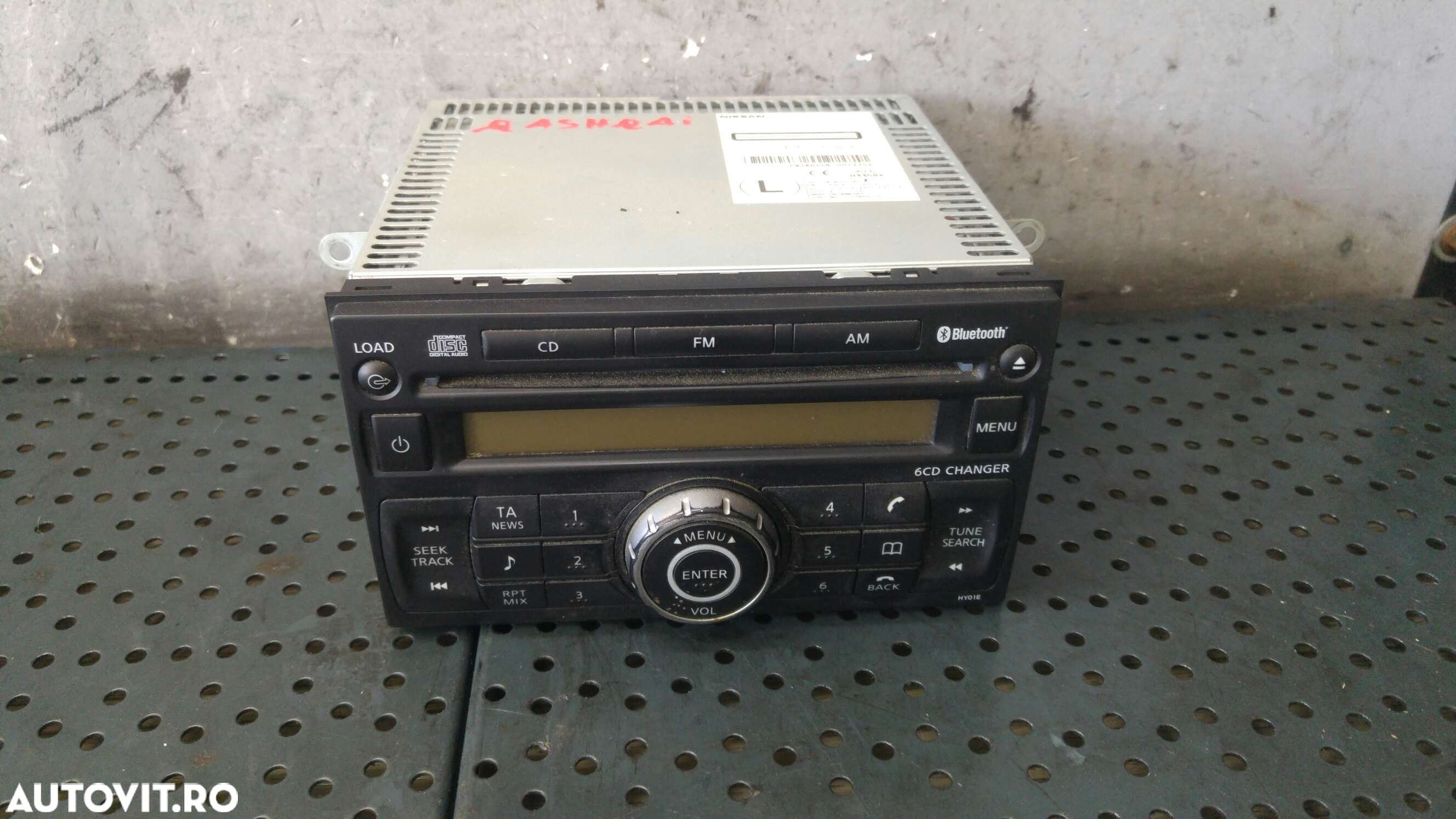 Radio cd player mp3 nissan qashqai j10 nj10 jj10e 28185jd40a 276003459 - 1