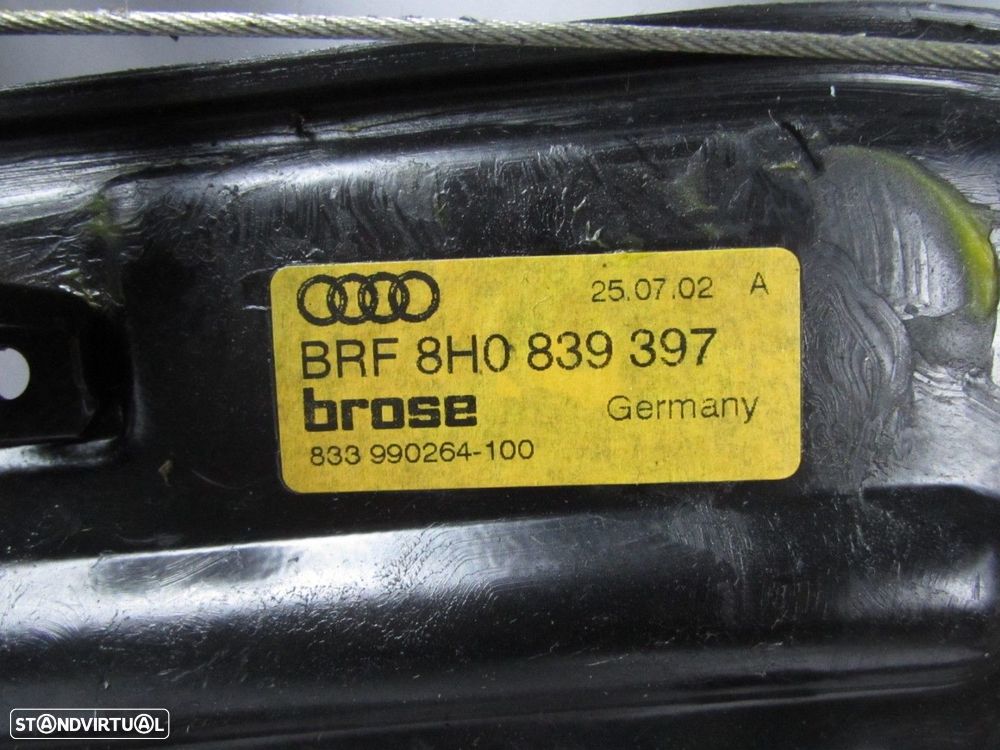 Elevador da Porta Com Motor Esquerdo/Trás Seminovo/ Original AUDI A4 Convertible... - 4