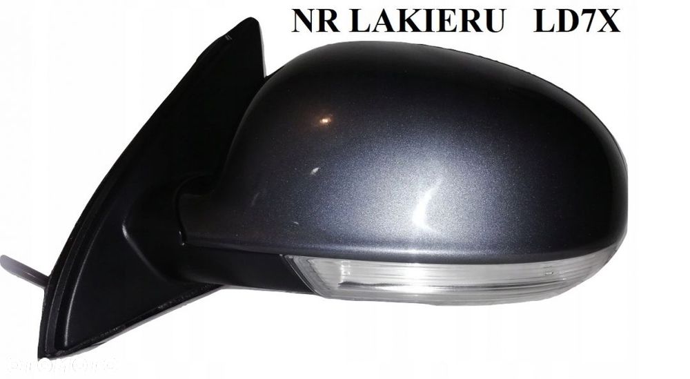 VW GOLF V, VI, VII, VIII KOMBI JETTA III, PASSAT B5, B6, B7, B8, POLO ELEKTRYCZNE 6, 7, 8, 13 PIN LUSTERKO DOWOLNY KOLOR - LEWE, PRAWE - 5