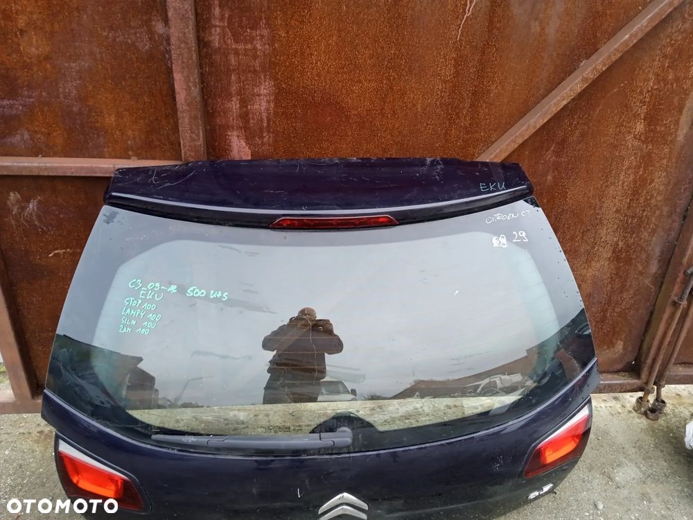KLAPA TYLNA CITROEN C3 09-16 KOD KOLORU EKU STOP LAMPA LEWA LUB PRAWA ZAMEK SILNICZEK WYCIERACZEK - 3