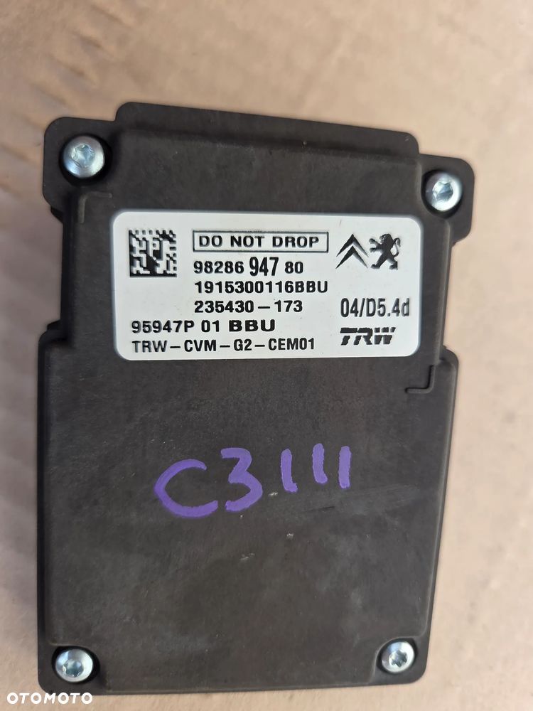 Kamera asystent pasa ruchu Citroen C3 III   9828694780 - 5