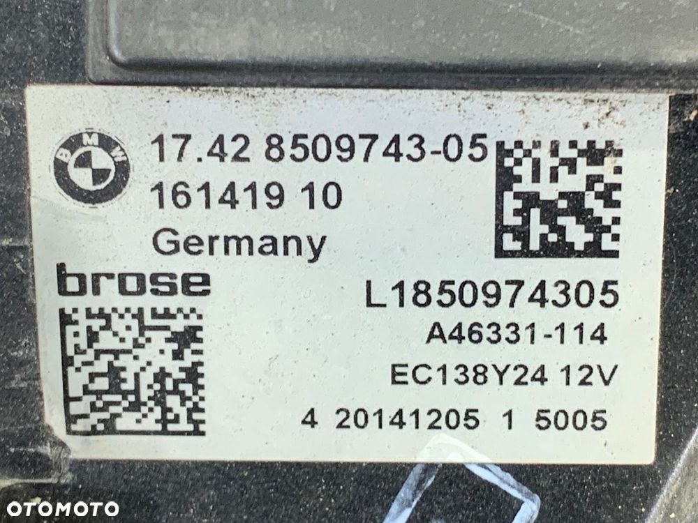 WENTYLATOR CHŁODNICY  BMW 6 Gran Coupe (F06) 2012 - 2018 650 i xDrive 330 kW [449 KM] benzyna 2012 - 4