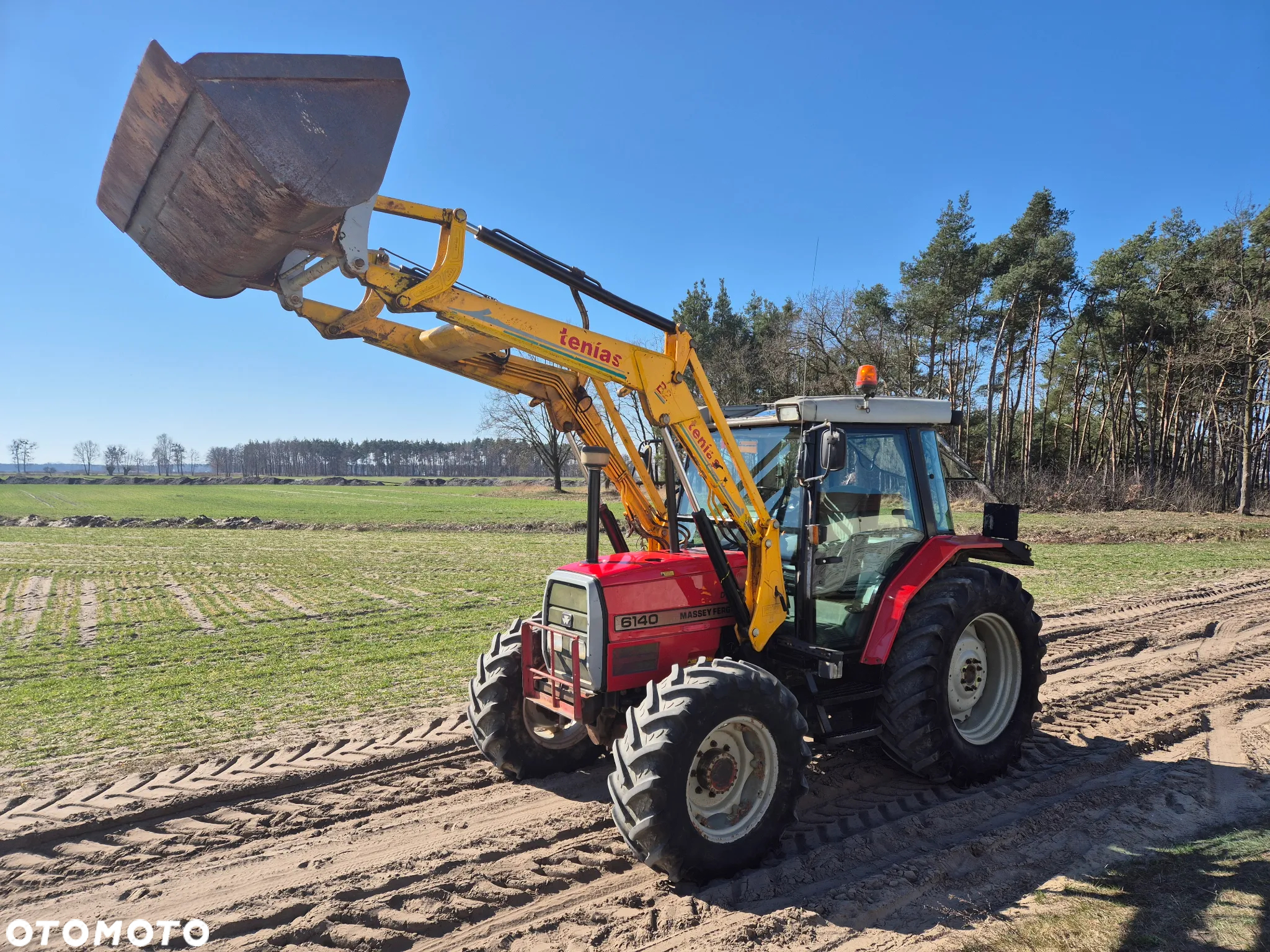 Massey Ferguson 6140 Cena Brutto 90 koni Pełna Pakiet Tur Łyżka dodatkowo koła wąskie 6130 MF  6150 - 15
