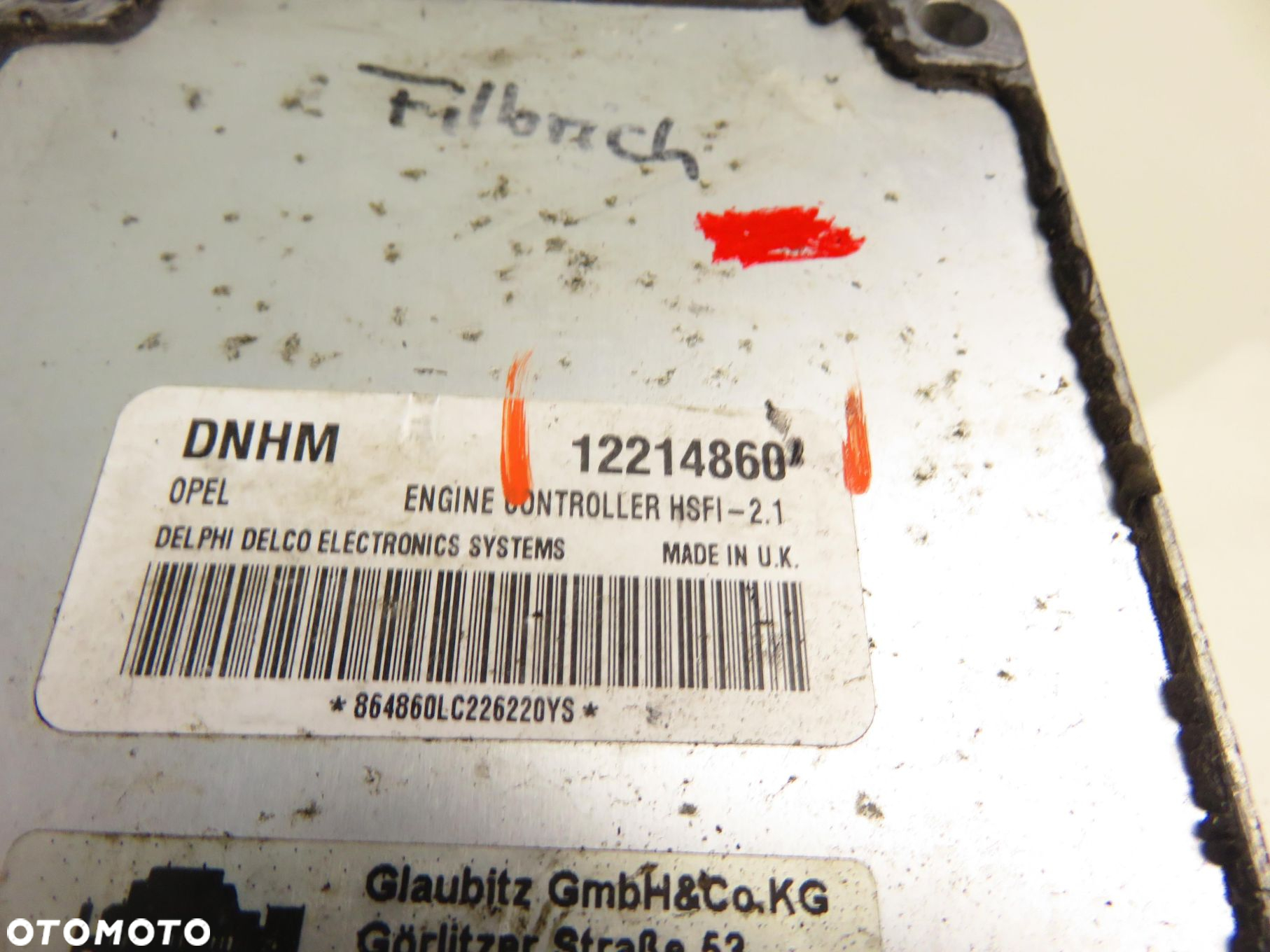 STEROWNIK OPEL ASTRA II G 1.6 8V - Z 16 SE 12214860 - 2