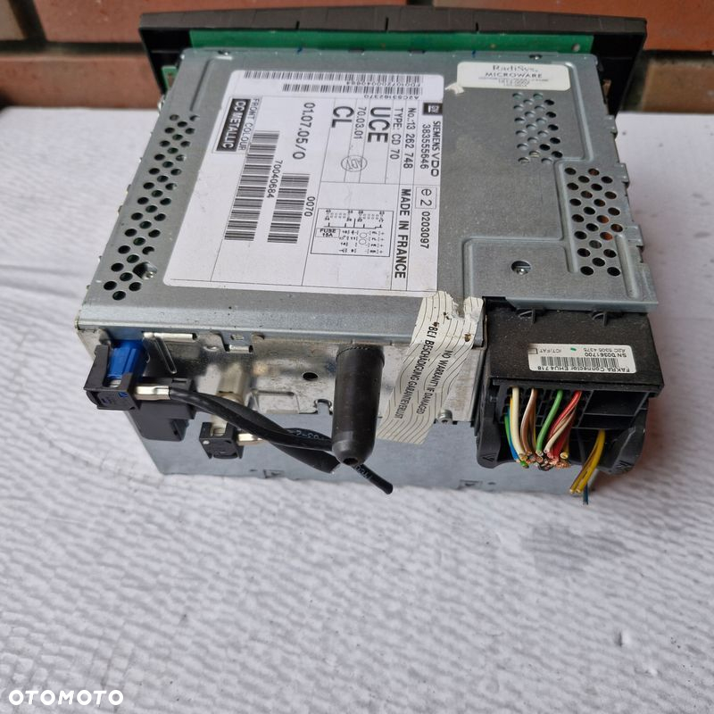RADIO FABRYCZNE NAVI CD70 ZAFIRA B 13262748 EU - 4
