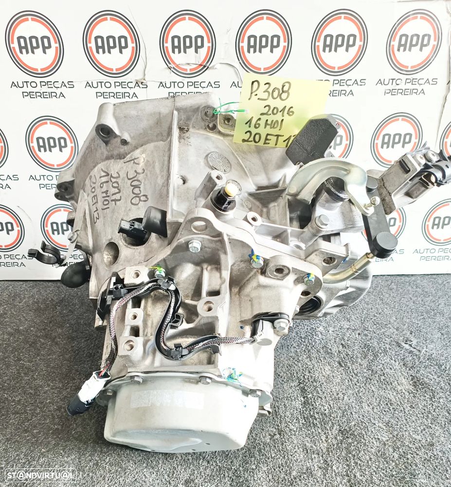 Caixa de 5 velocidades Peugeot 308 de 2016, 1.6 HDI, referência 20ET13, 134000 kms - 1