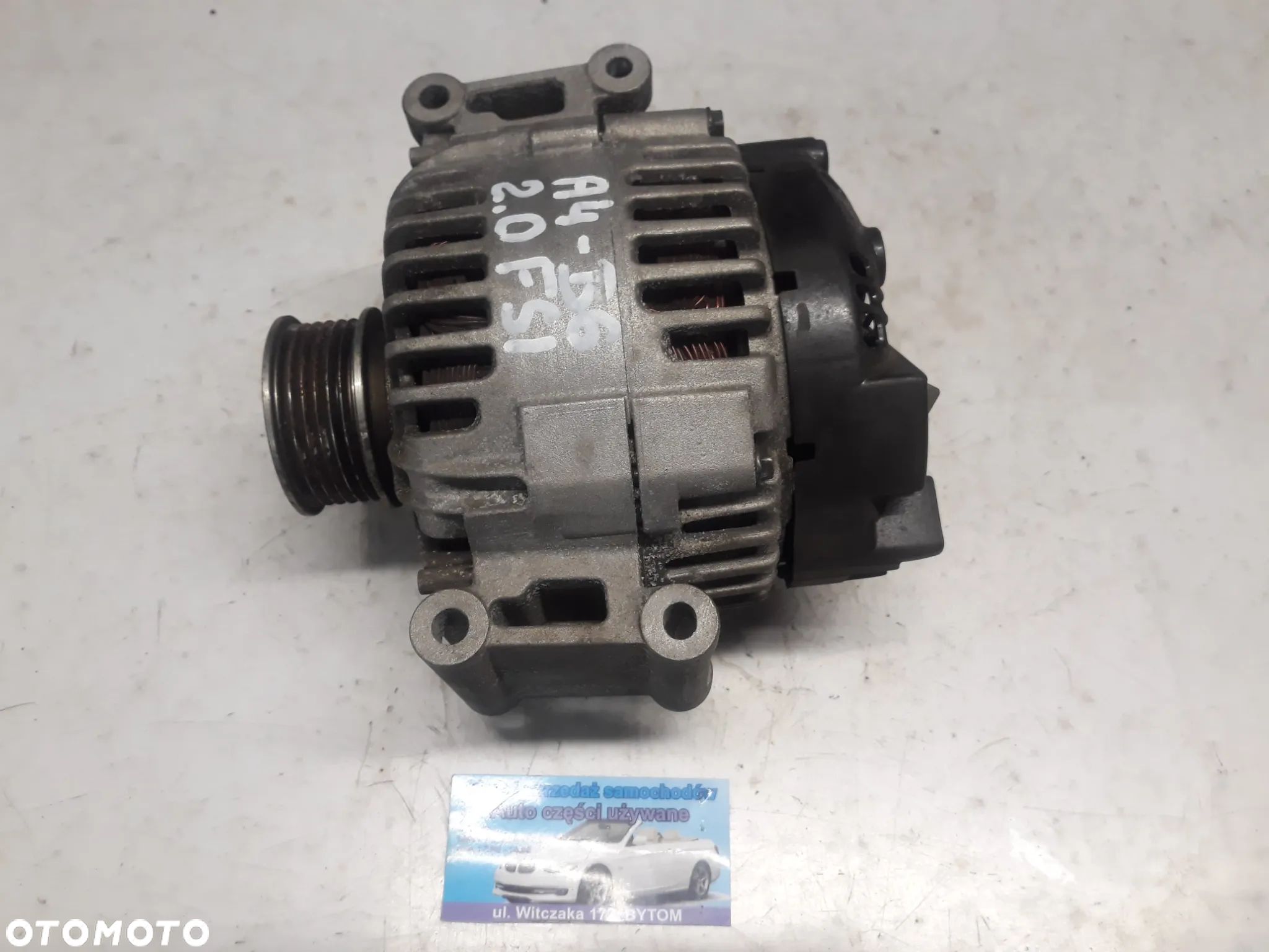ALTERNATOR  AUDI A4 B6  2,0 FSI  2003r VALEO 150A  06B903016AC - 1