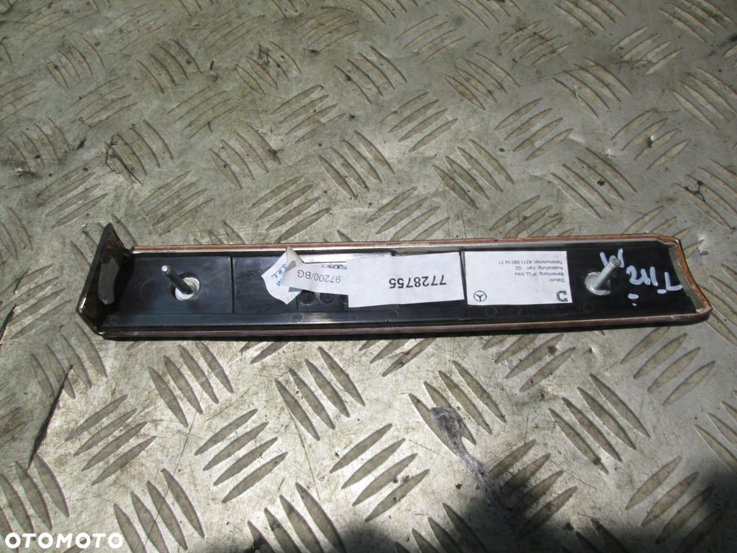DREWNO DEKOR KOKPITU DESKI ROZDZIELCZEJ Mercedes E W211 02- A2116803471 - 2