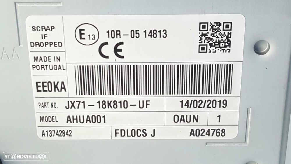 SISTEMA AUDIO / RADIO CD FORD FOCUS ST-LINE - 6