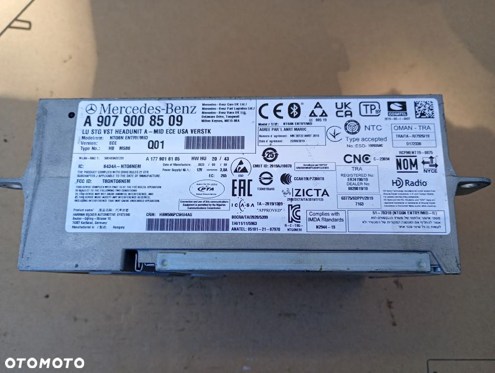 MERCEDES SPRINTER 907 NAWIGACJA  A9079008509 - 6