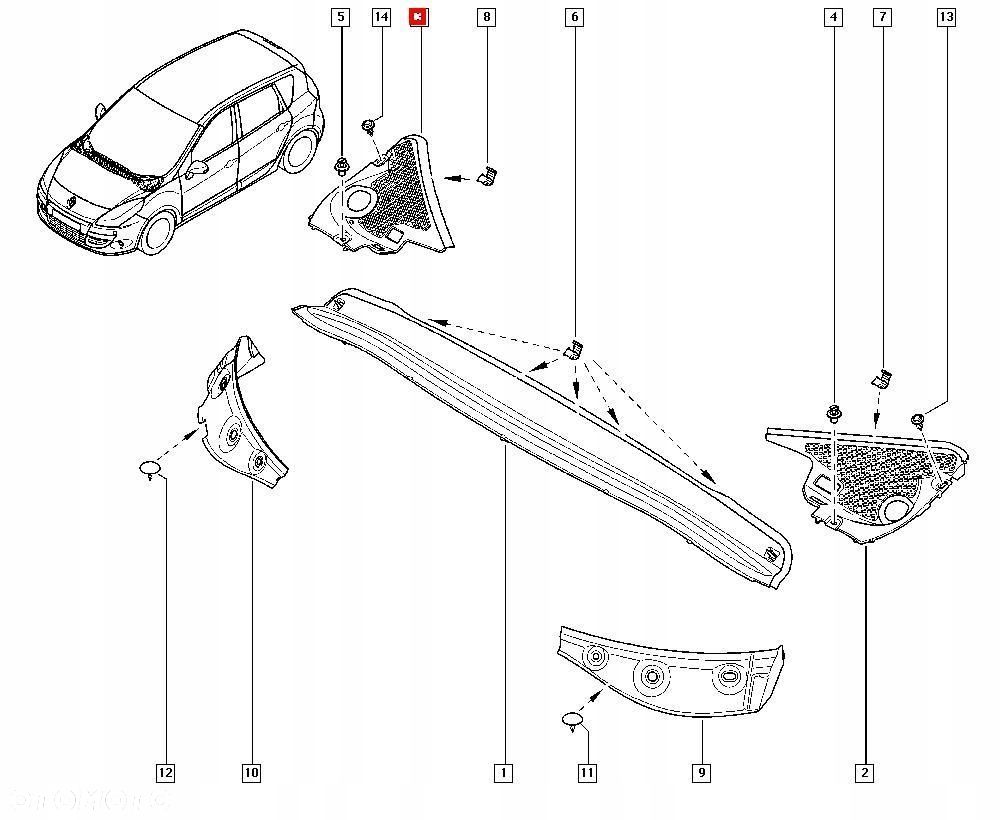 PODSZYBIE PRAWE RENAULT SCENIC III 668620010R - 7