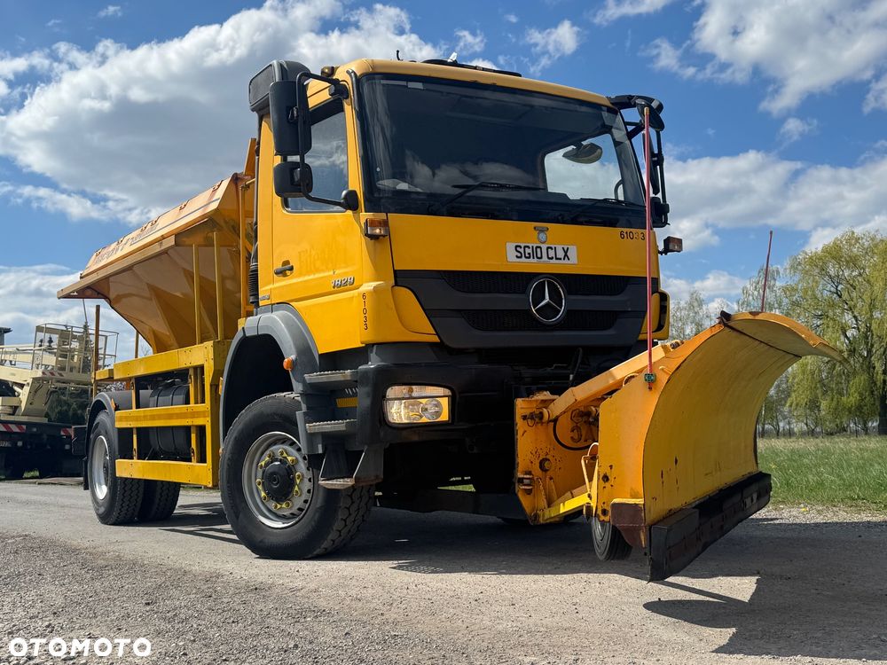 Mercedes-Benz Axor 1829 4x4 solarka piaskarka Pług - 24