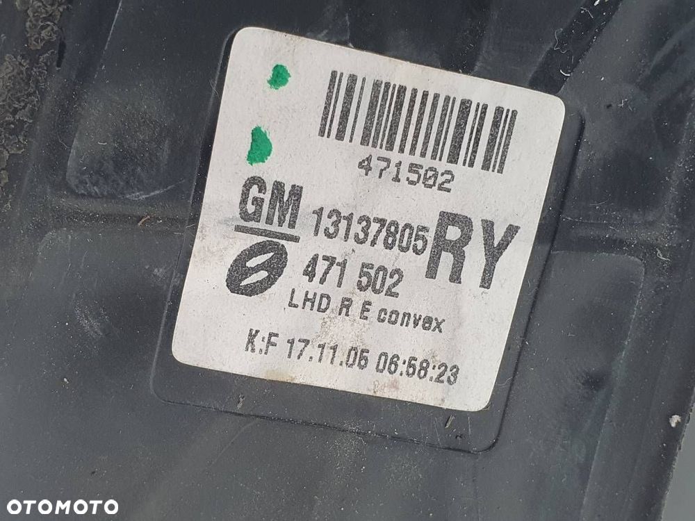 LUSTERKO PRAWE 13137805 3 PIN OPEL ZAFIRA II B EUROPA ELEKTRYCZNE - 5