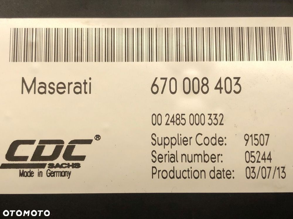 MODUŁ ZAWIESZENIA  MASERATI QUATTROPORTE VI 2012 - 2022 3.0 S Q4 302 kW [411 KM] benzyna 2013 - - 5