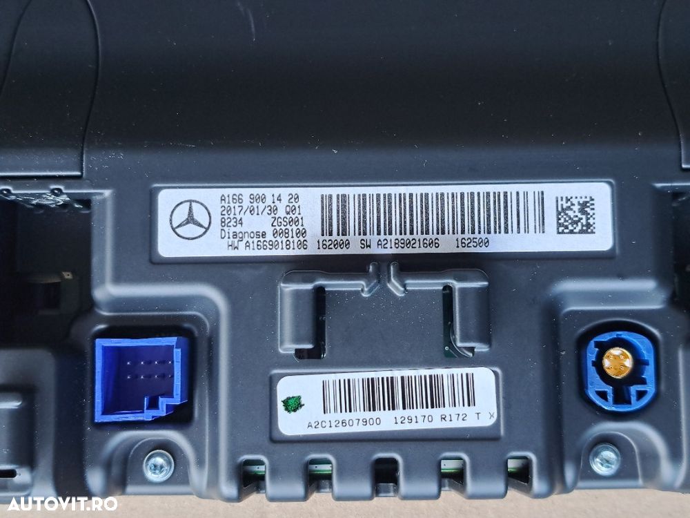 Ecran Display Monitor Navigatie Mercedes B-Class W246 GLE W166 A1669001420 - 3