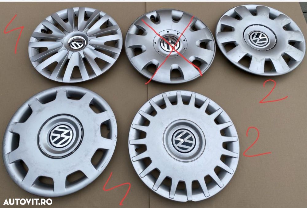 CapaceRoti/CapaceJante 15"VwPassat/Golf4/5/6,Touran/Sharan/Caddy/Jetta - 2